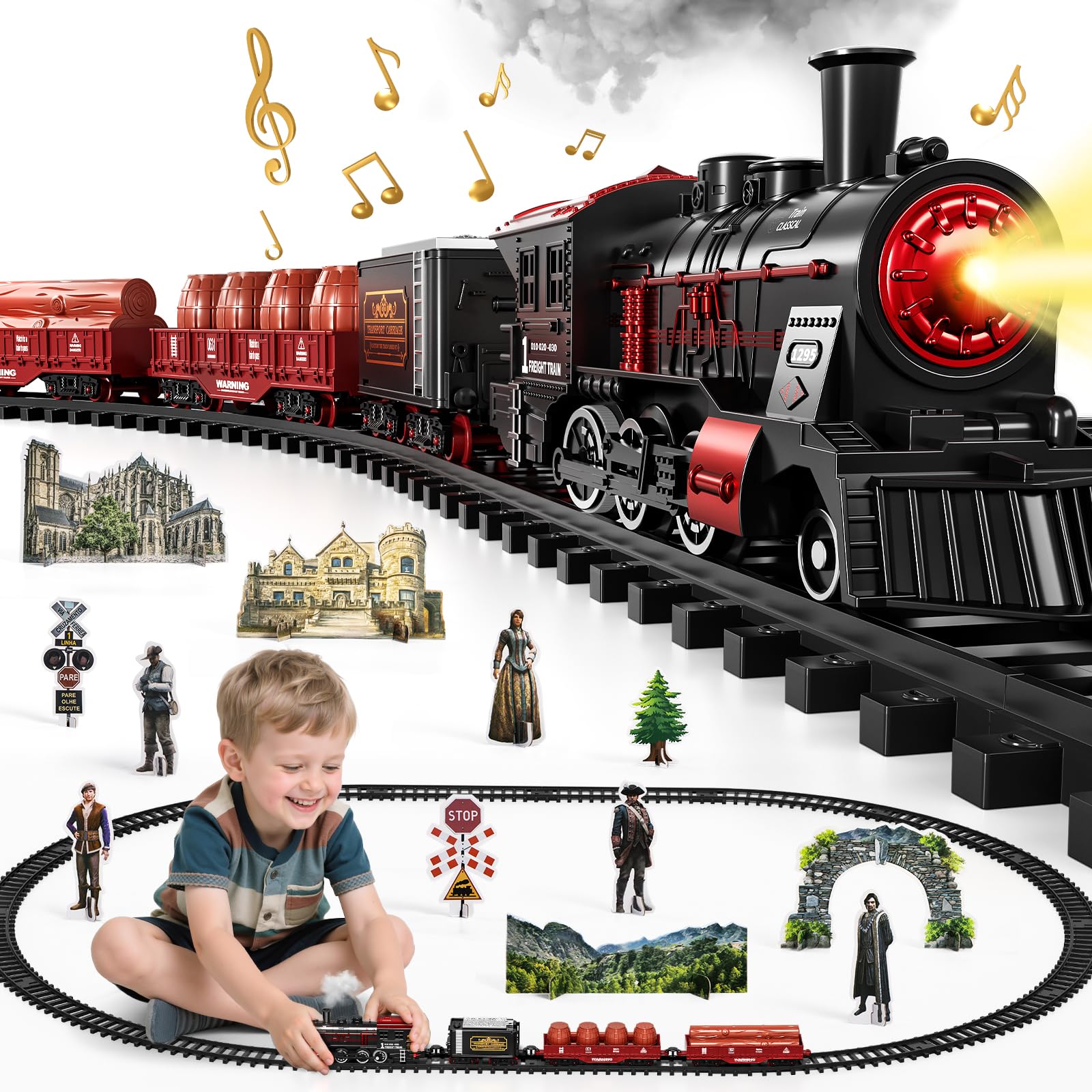 DULONIME Christmas-tree train creates festive decor and interactive storytelling