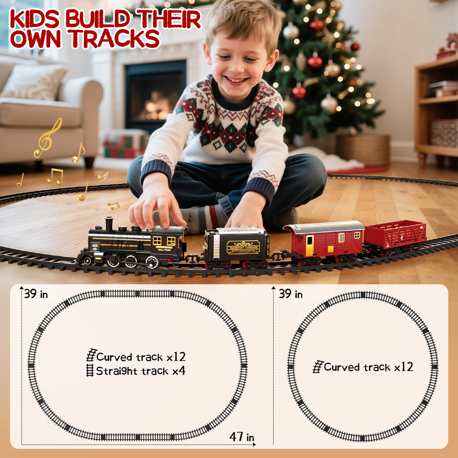 DULONIME train set track latches simplify quick setup