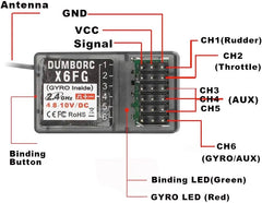 DUMBORC P6FG dimensions 35-20-13 mm for tight builds.