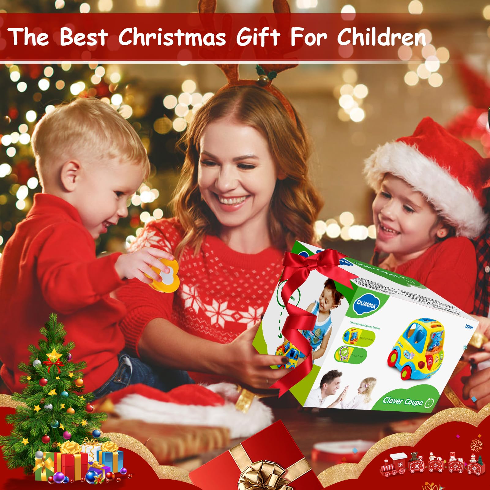 DUMMA compact crawling toy size suitable for floor play and exploration.
