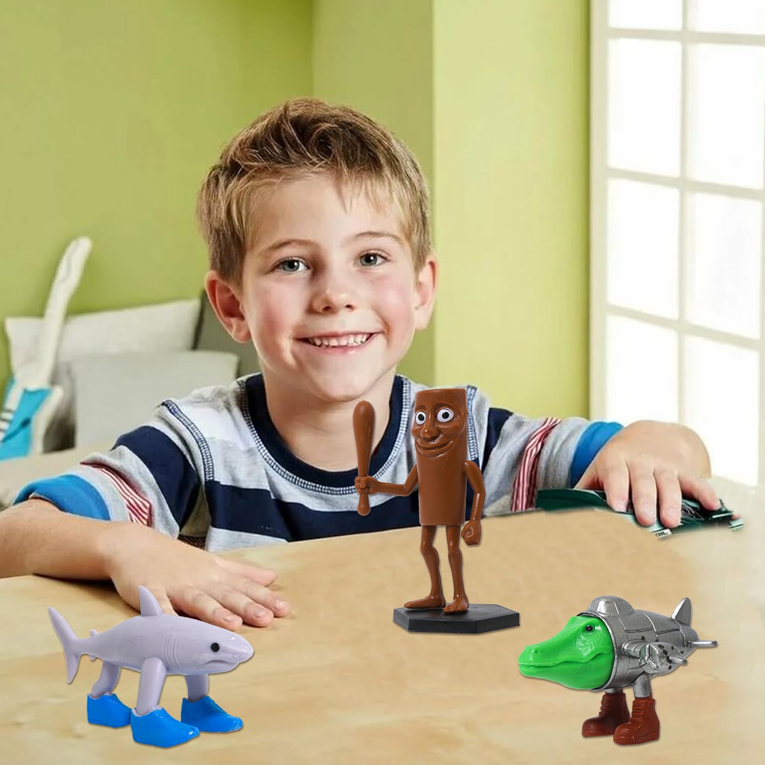 DUMPOP Tung Tung Tung Sahur figure; versatile desk companion.