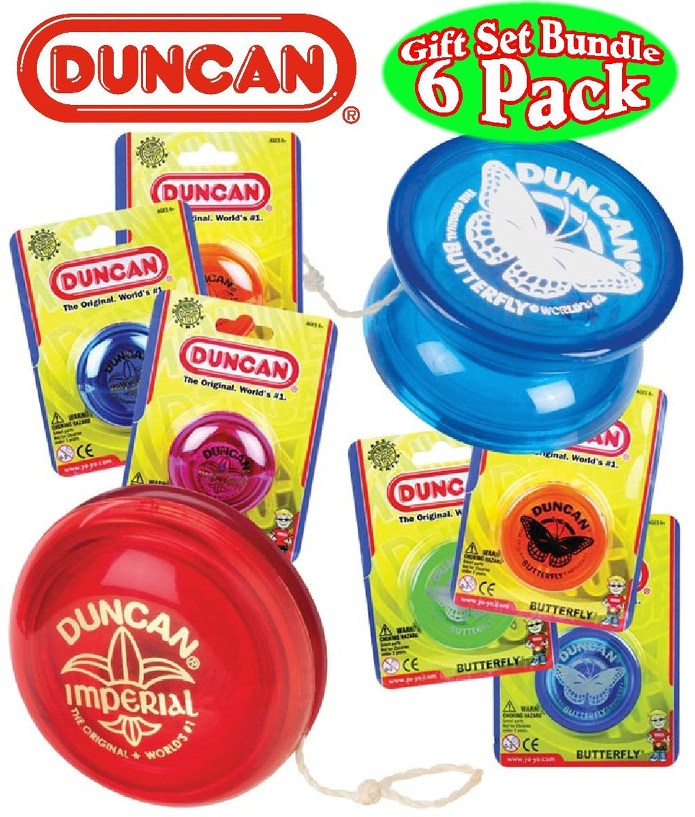 Duncan Butterfly yo-yo collection enables easy string tricks and durable plastic.