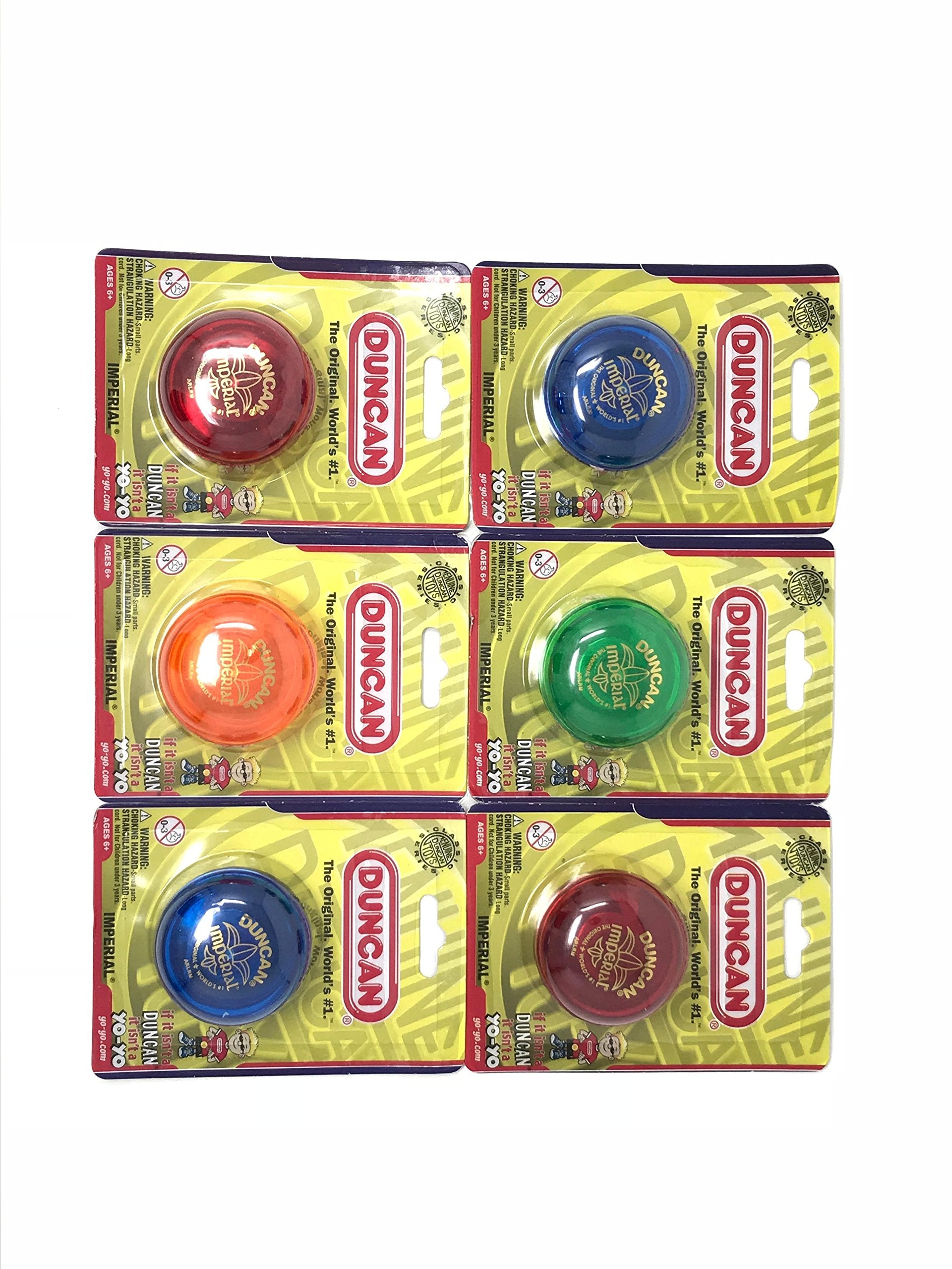 Duncan Imperial Gift Set 6-pack in assorted colors for beginner yo-yo tricks