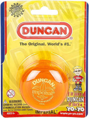 Duncan Imperial Yo-Yo red color supports basic string tricks with smooth spinning.