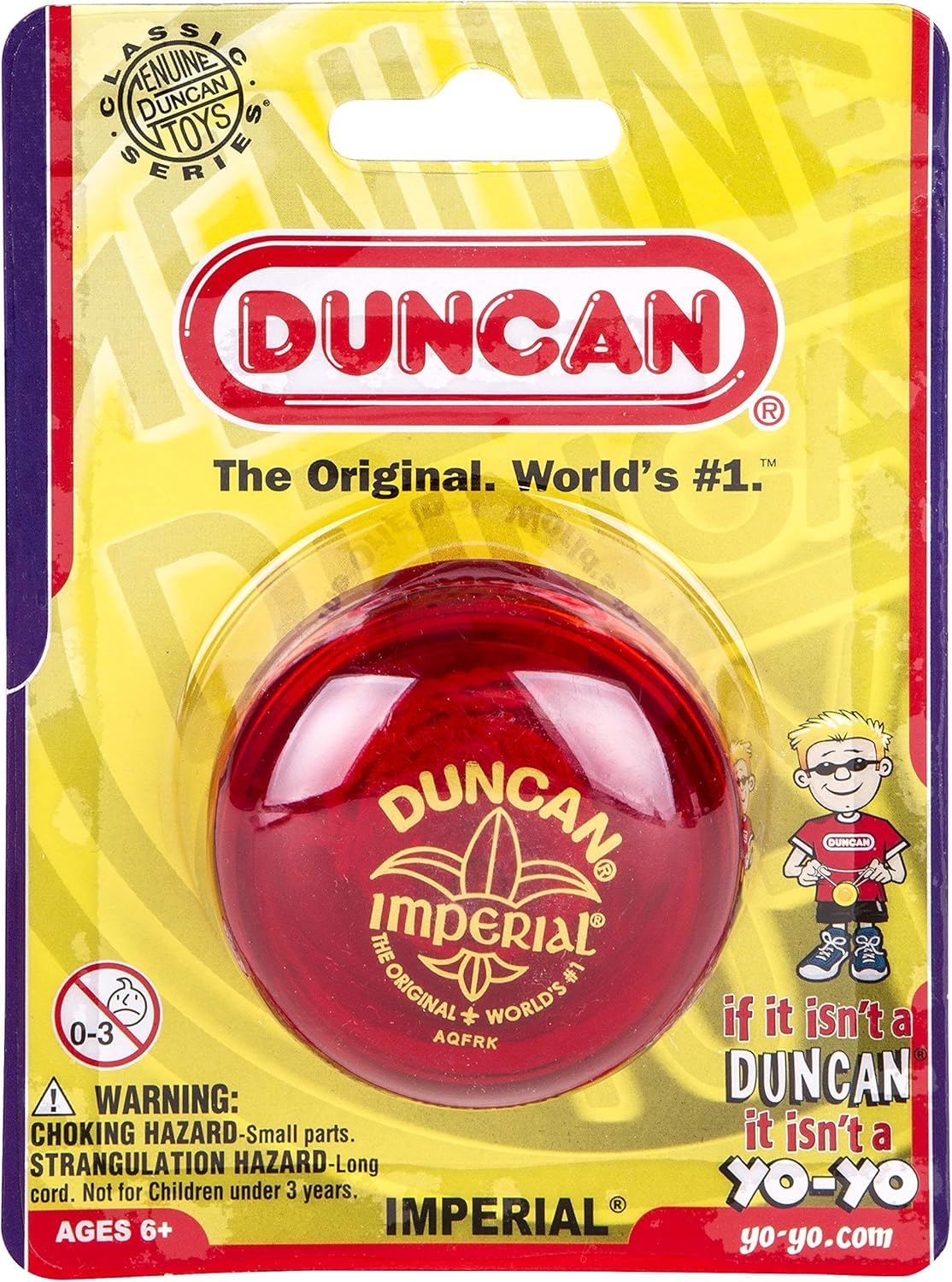 Duncan Imperial Yo-Yo six-pack display showcases six color options and gift-ready value.