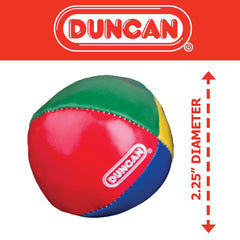 Duncan juggling balls showcase a four-panel design for durable, stable practice.