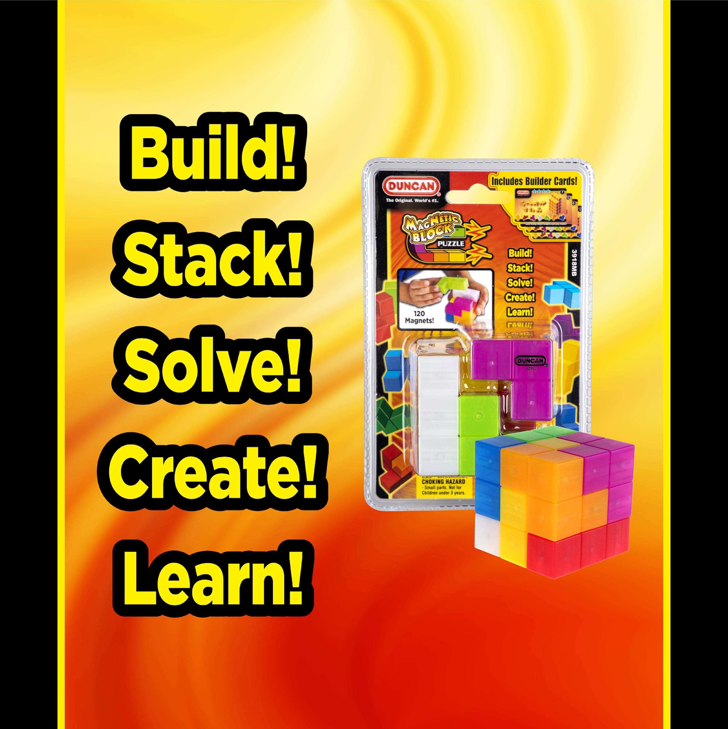 Duncan Magnetic Puzzle Red blocks arranged and ready for play