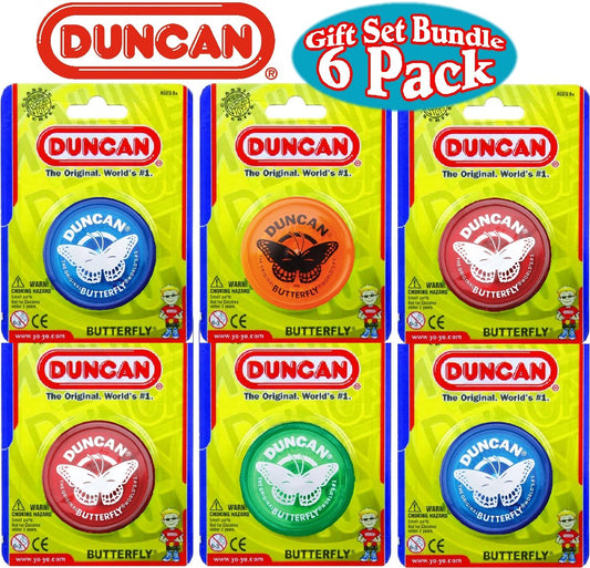 Duncan Butterfly Yo-Yo Gift Set six-pack, ideal for gifting and party favors.