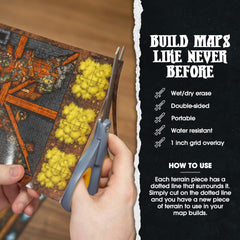 Custom box keeps loose-leaf terrain organized between adventures.