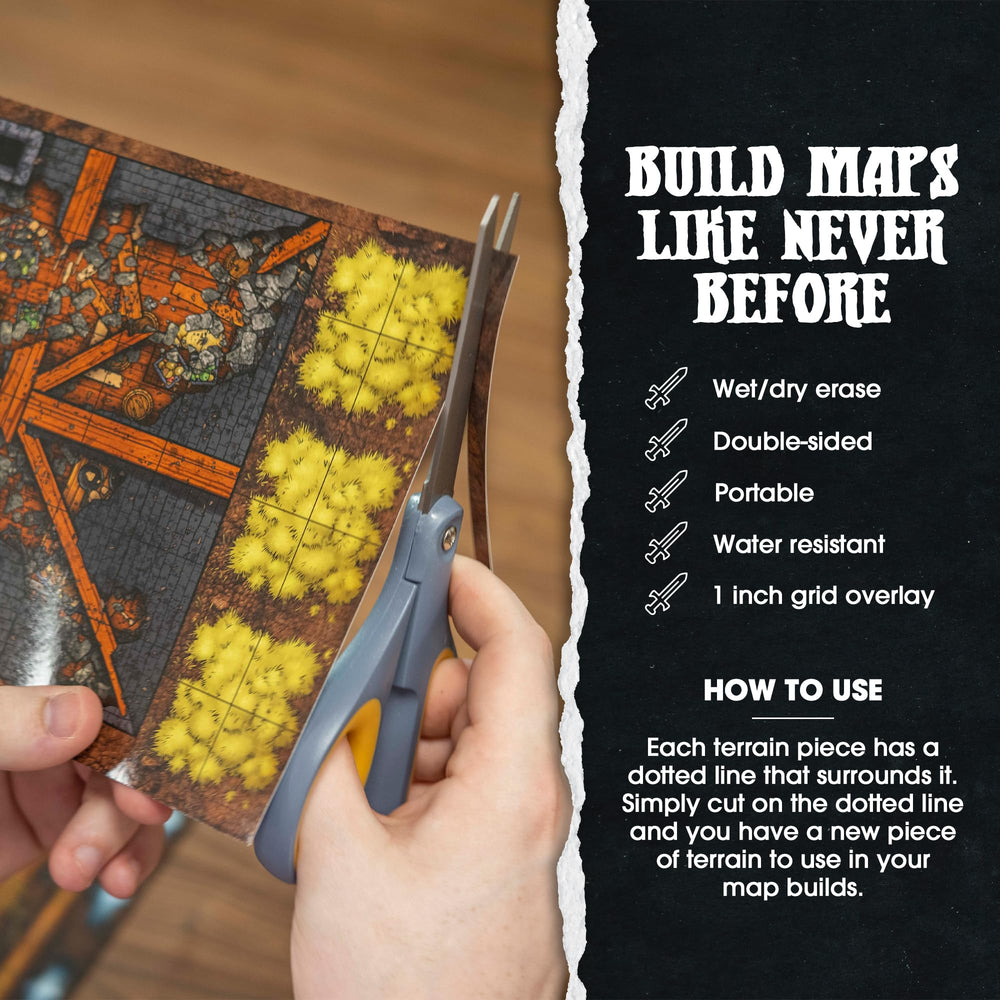 Dungeon Craft Volume 1 double-sided tiles for dynamic encounters.