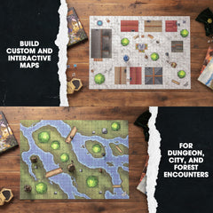 Monsters, dragons, ships, and NPCs enrich campaign planning visually.