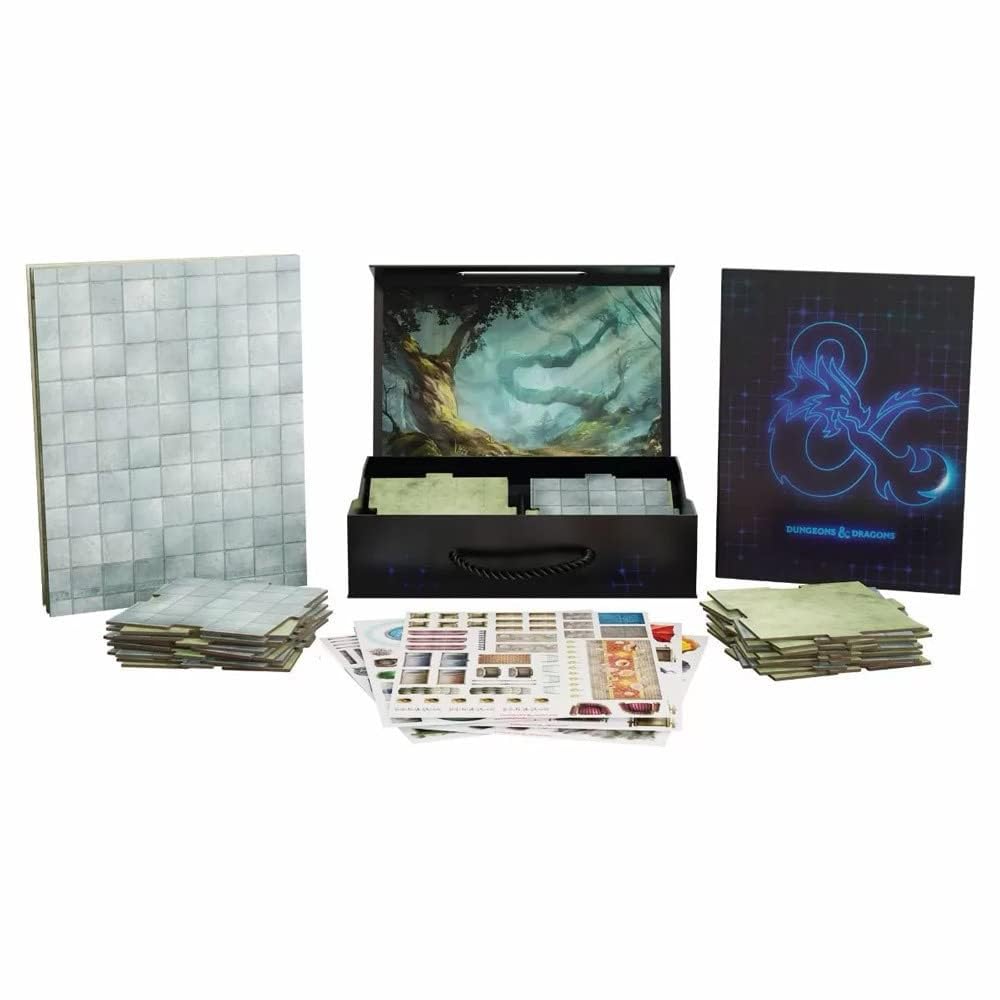 D&D adventure clings provide reusable customization for maps and terrains.