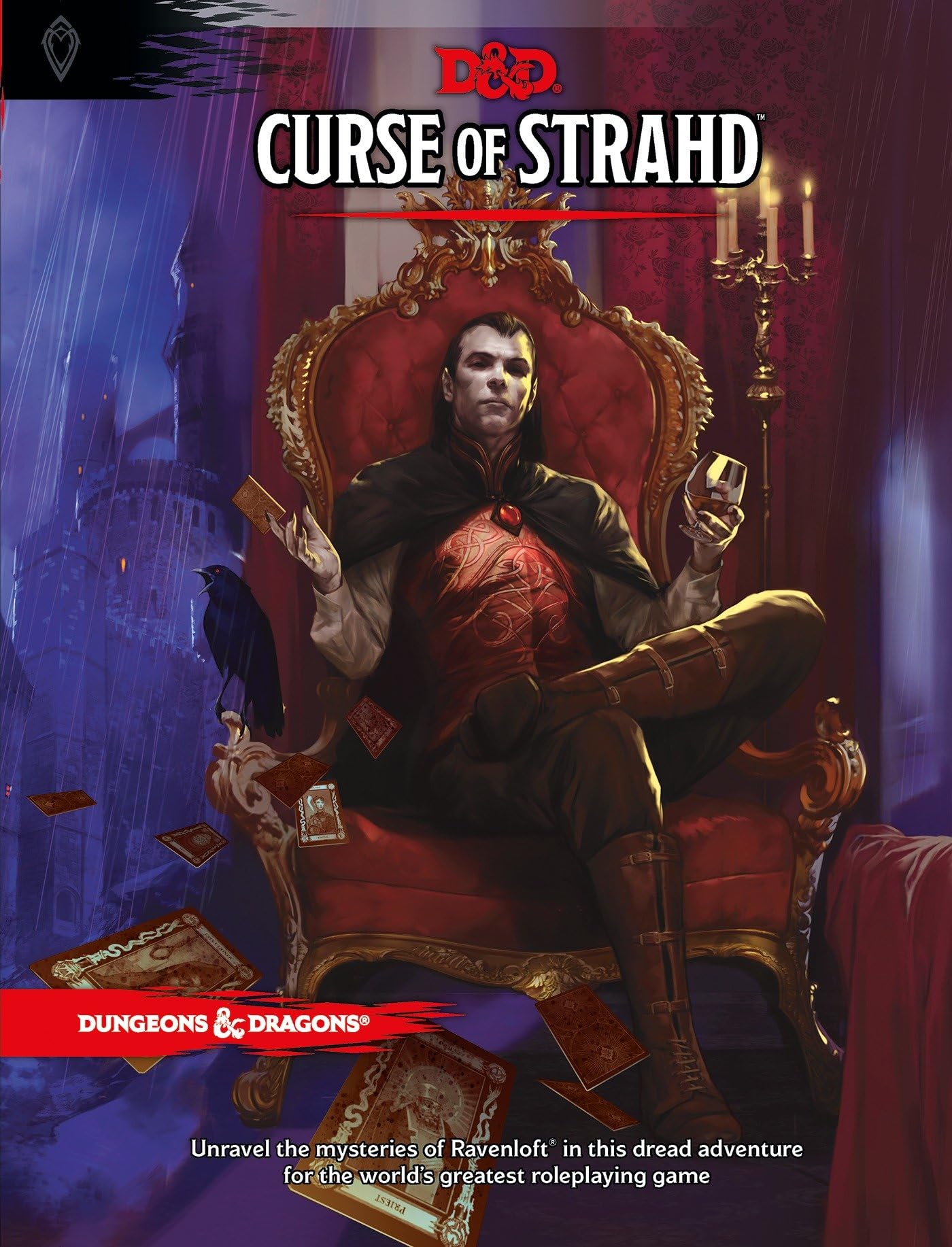 Dungeons & Dragons Curse of Strahd: Castle Ravenloft scene, ideal for an immersive gothic campaign setup