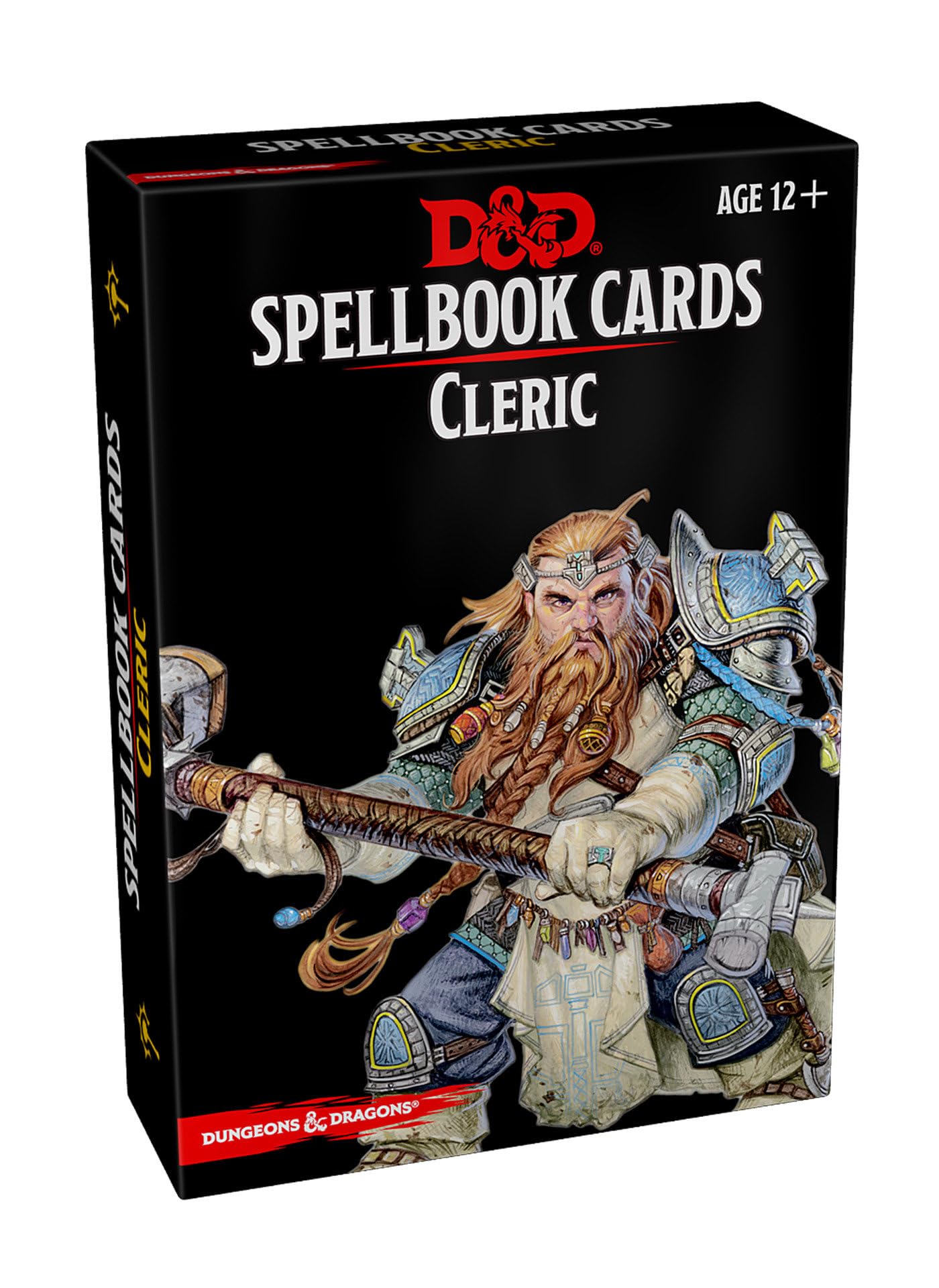 Dungeons & Dragons Spellbook Cleric Deck laminated quick reference for fast play.