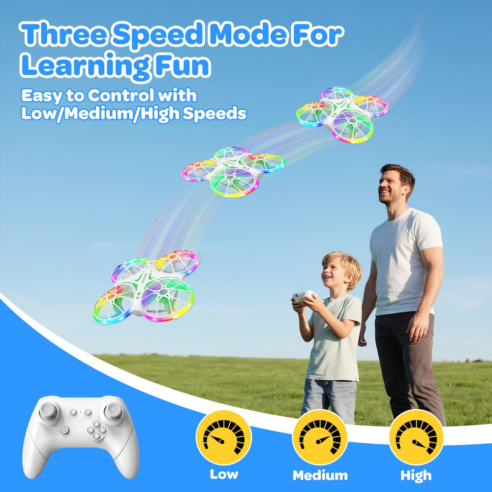 Duonizay F2 drone with propeller guards keeps little hands safe