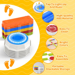 DUONIZAY rainbow stepping stones blue inspire outdoor obstacle course creativity and movement