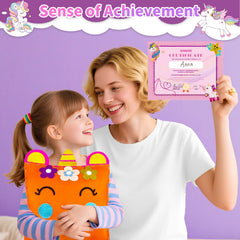 DUOROUBAO unicorn sewing kit extra felt stickers for decoration
