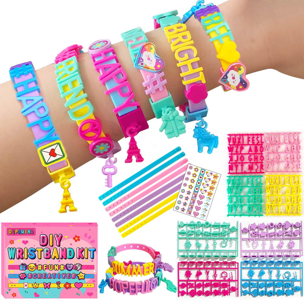 Dupamind friendship bracelet kit blue strap for colorful, personalized gifts