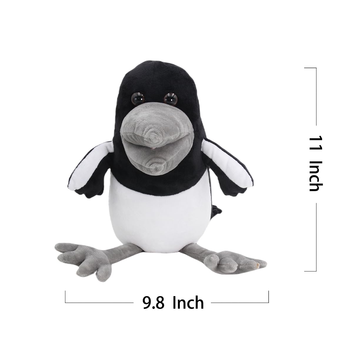 Dupuci Maggie Crow plush body designed for cozy hugs and play.