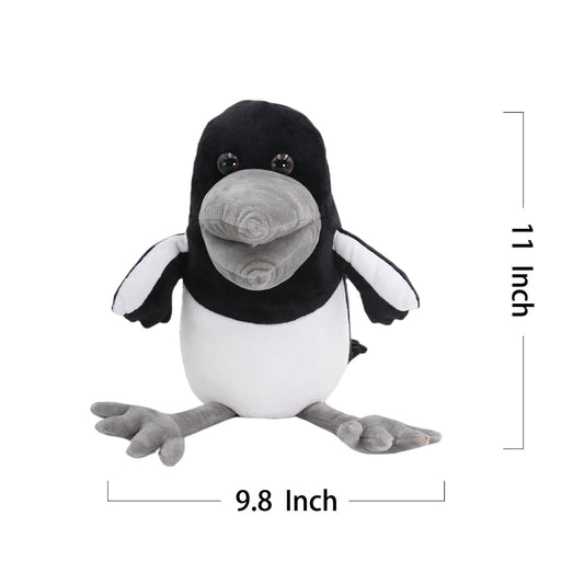 Dupuci Maggie Crow plush body designed for cozy hugs and play.
