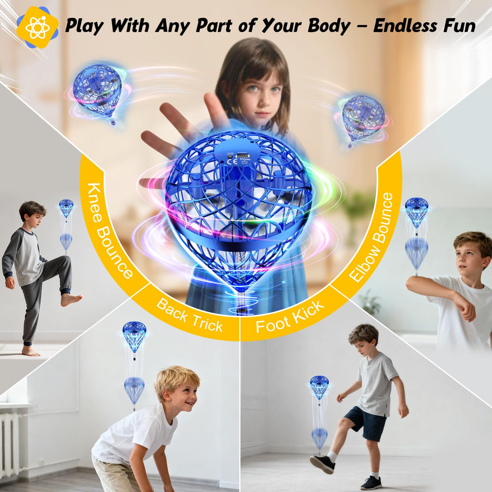 DUSFAN galactic fidget spinner with LEDs, adding color and motion to any desk.