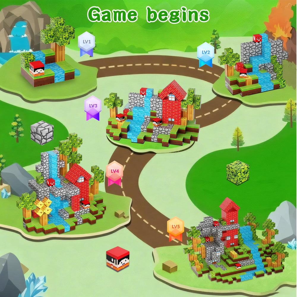 DUSH PACE forest world builds houses and animals for storytelling