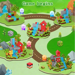 DUSH PACE forest world builds houses and animals for storytelling