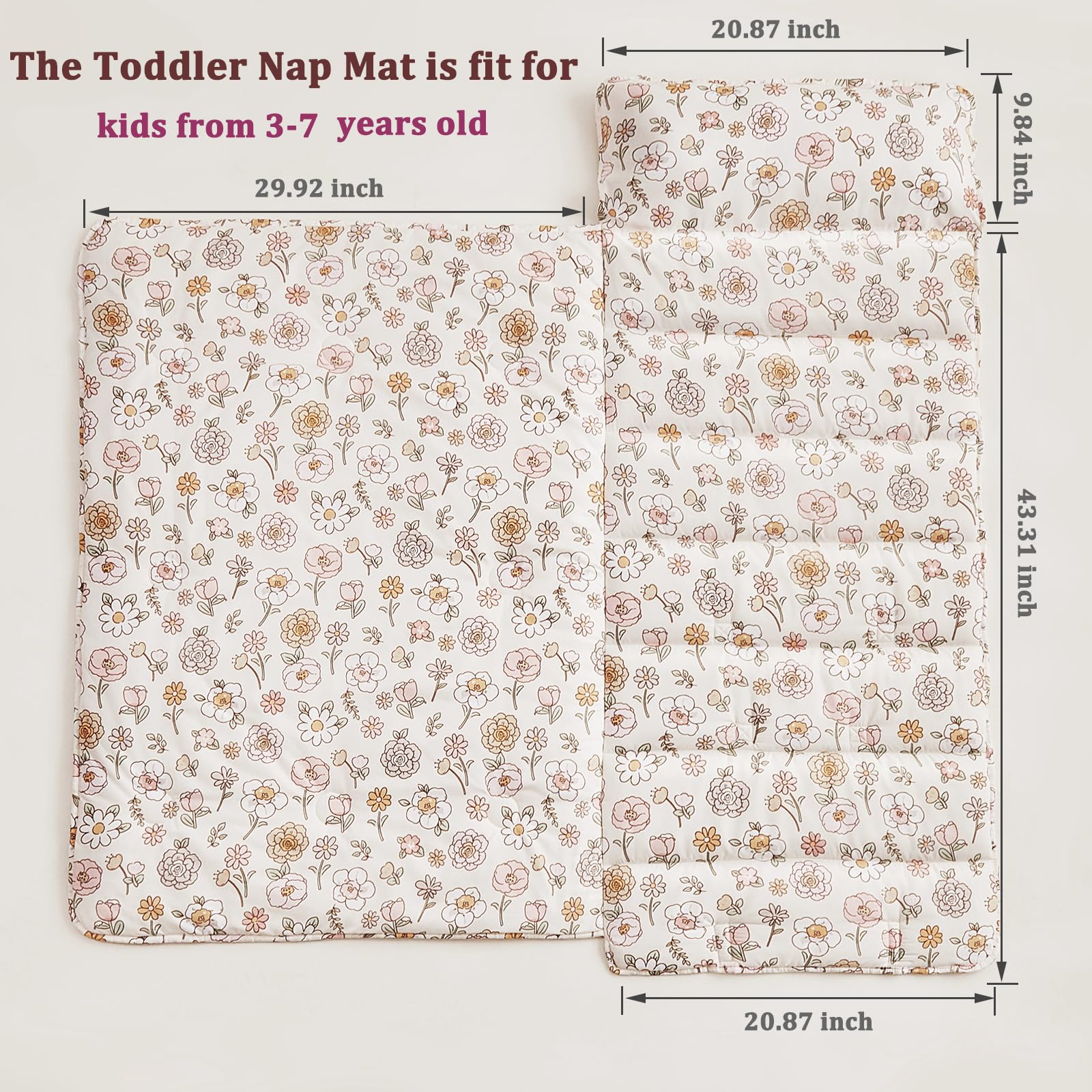 DuShow nap mat suits daycare and preschool use all day.