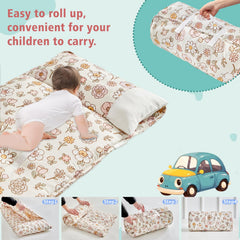 DuShow floral design nap mat adds cheerful style for preschool.