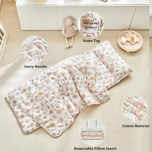 DuShow nap mat with removable pillow for customizable comfort.