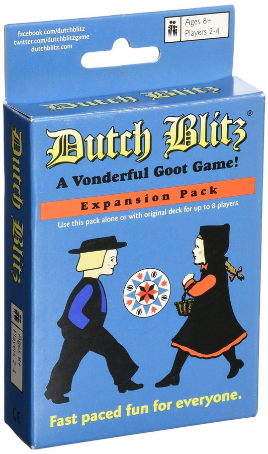 Dutch Blitz Expansion Pack blue cards illustrate new color cues for faster rounds