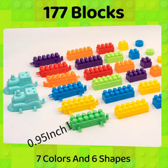duvry toddler blocks in use by small hands, easy grip for beginners