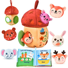 Duwagtry 8-in-1 sensory playset with acorn house ready for exploration