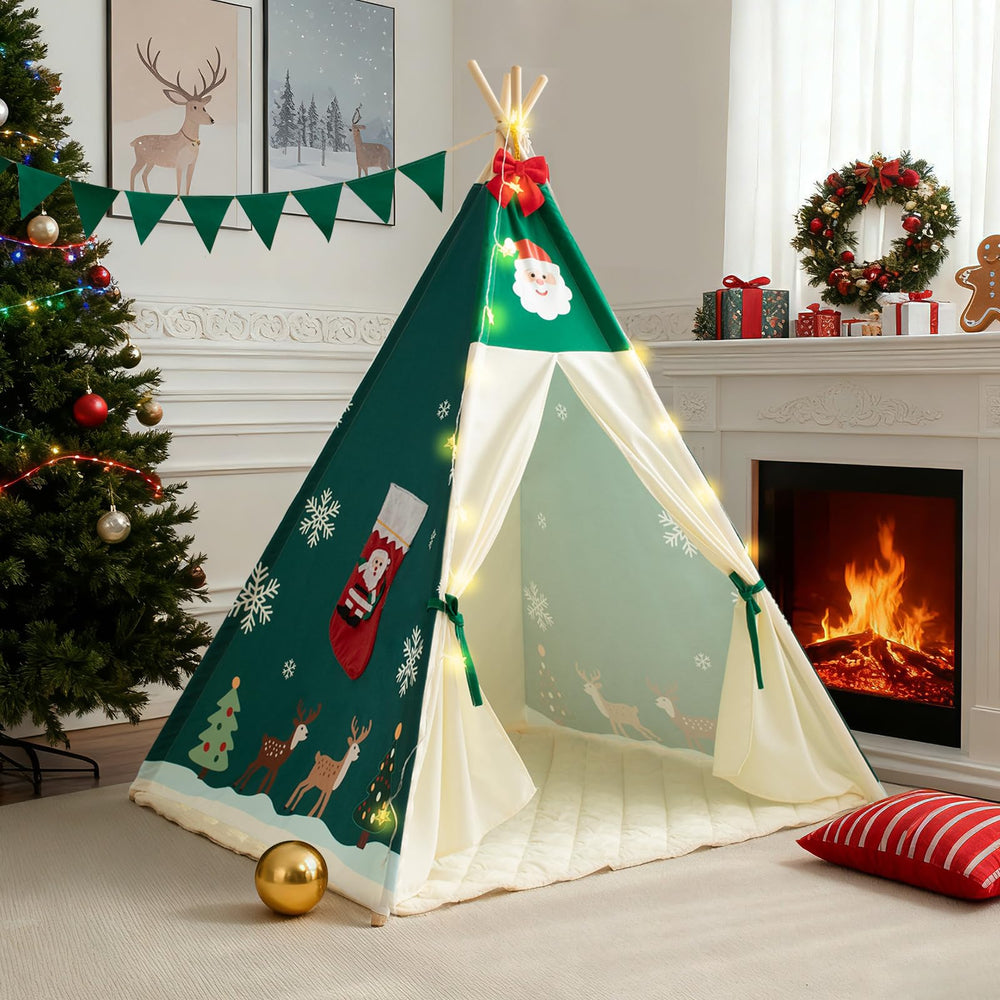 Duwenem Desert Camel Print Teepee with sturdy poles supports safe imaginative play