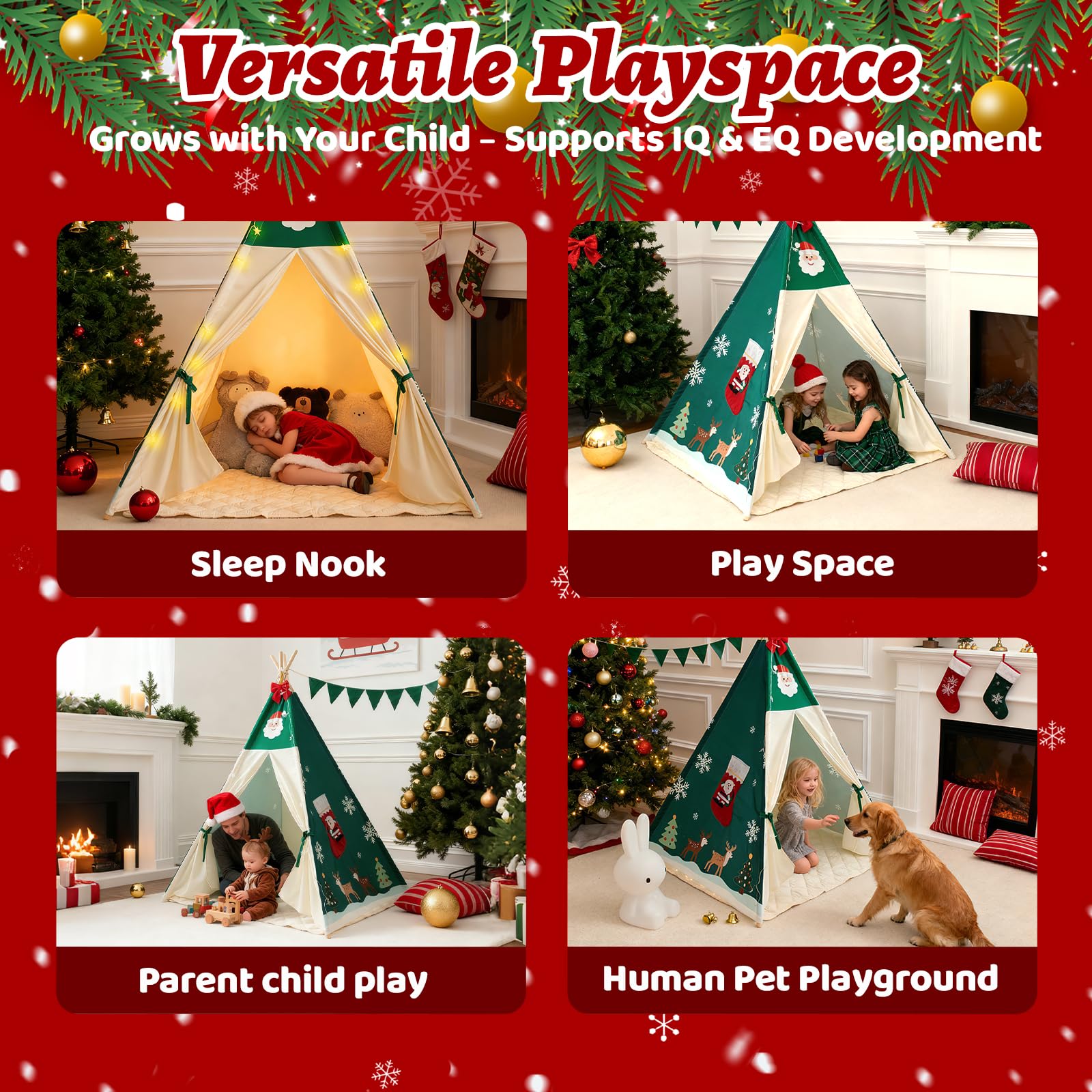 Duwenem Multi-Scene Use Tepee serves as base, nook or decor