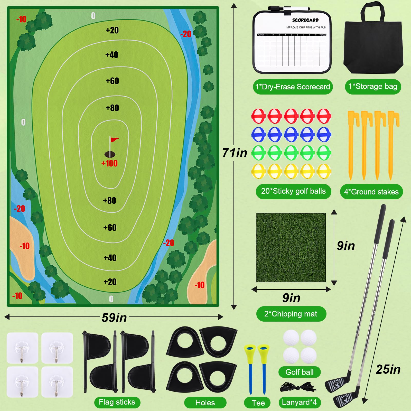 DUYOYU Golf Chipping Game backyard practice session
