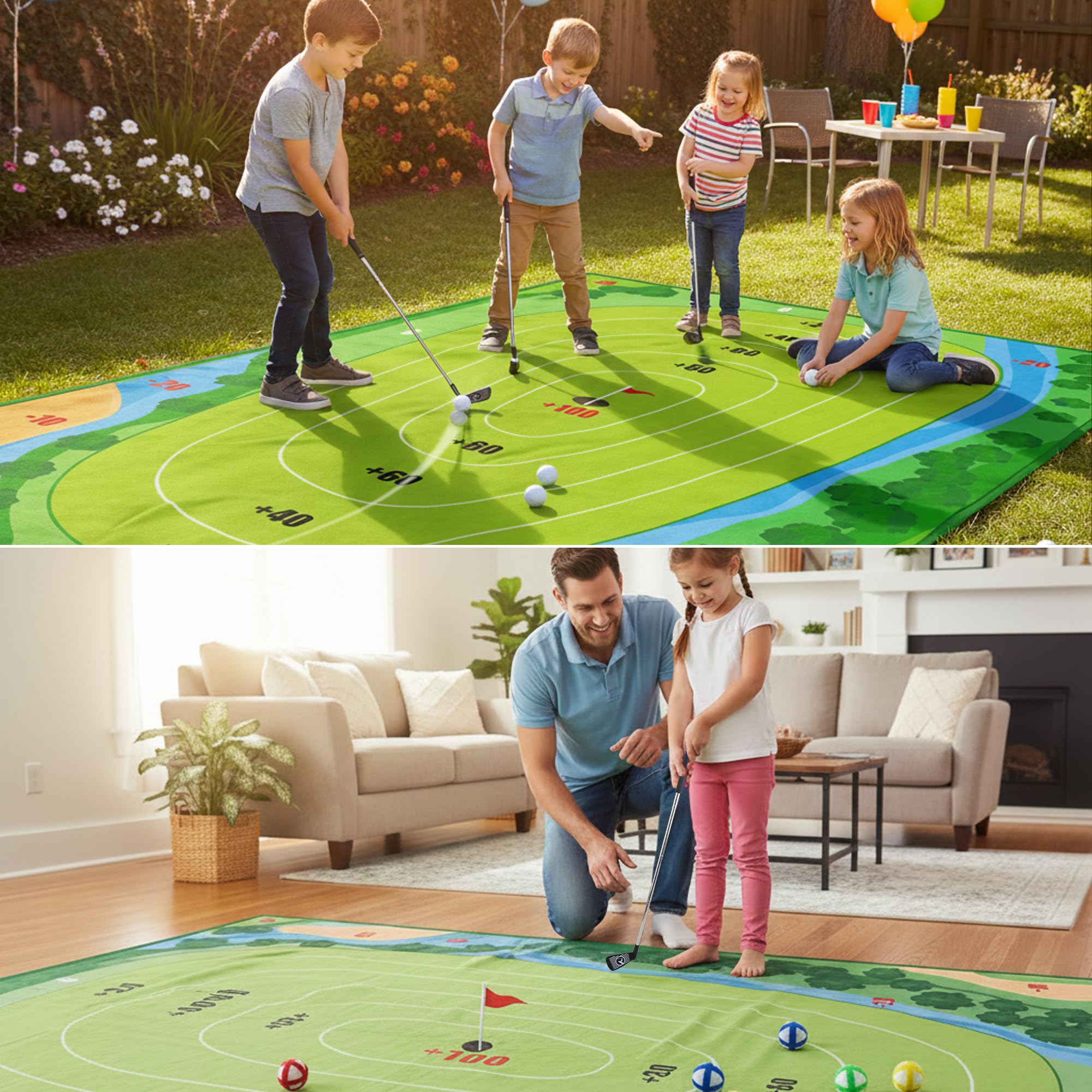DUYOYU Golf Chipping Game indoor outdoor use in action