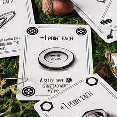 DVC Games Corvids secret-goal bird cards with thematic art