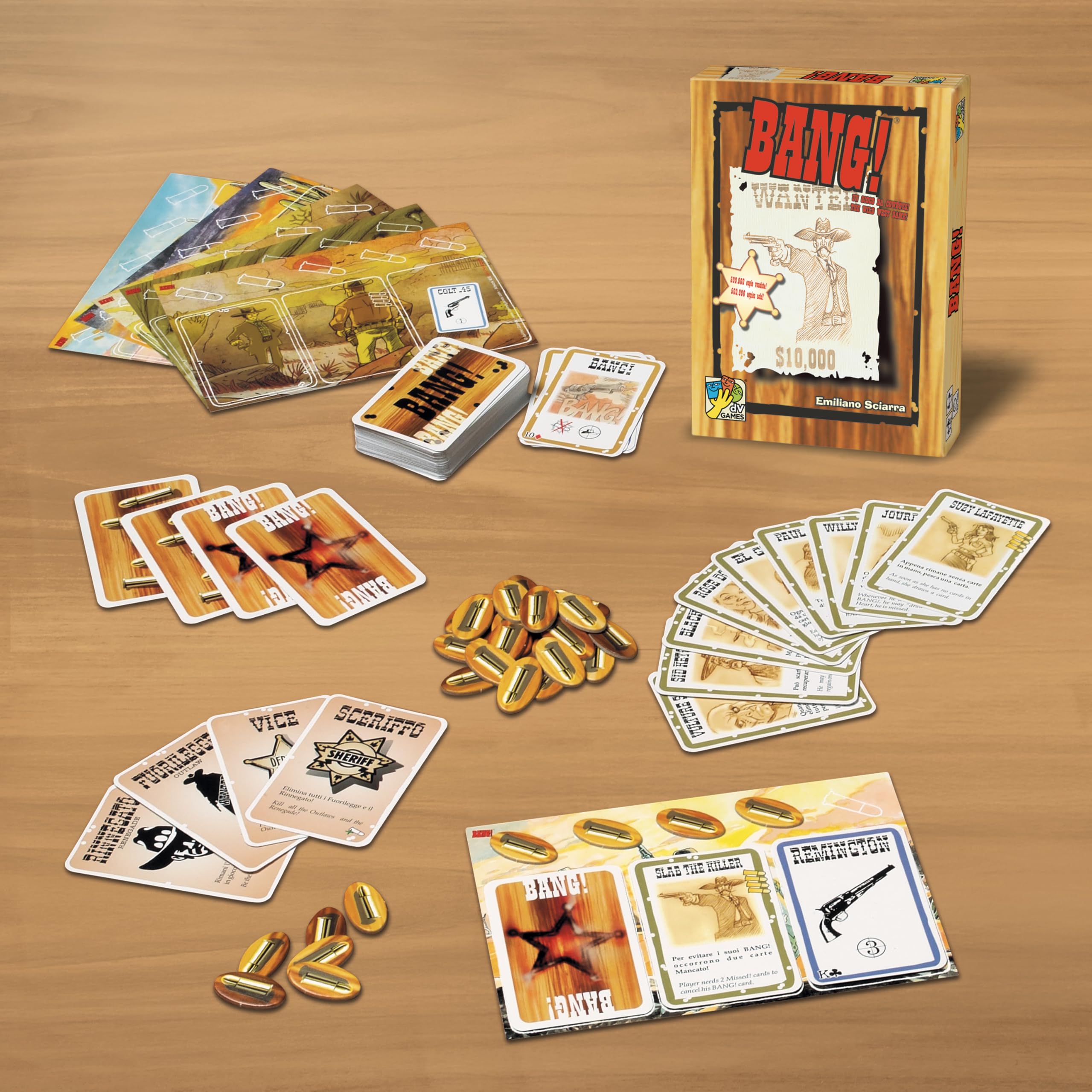 Role cards layout in dV Giochi Da Vinci Bang 4th Edition.