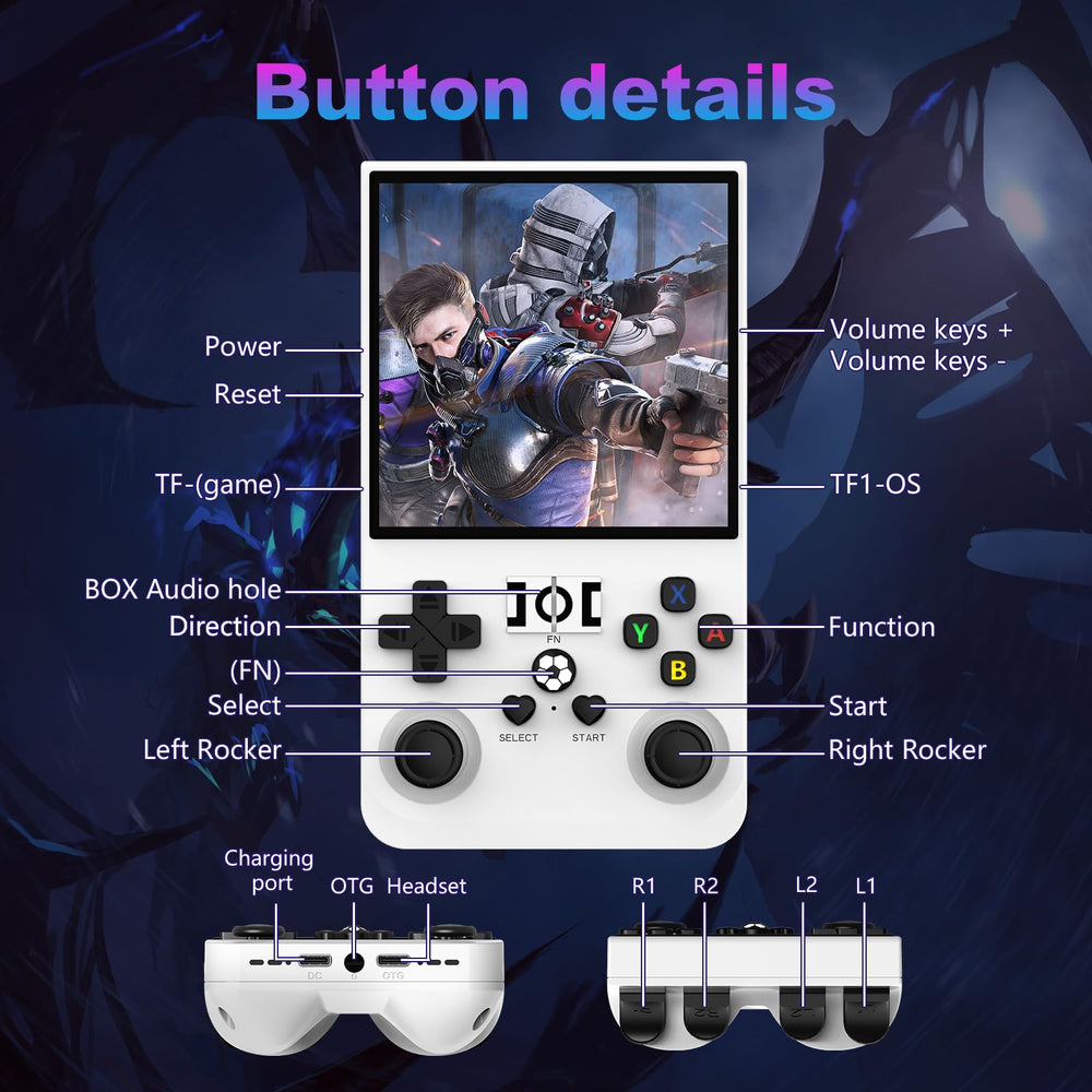 DVJQSN R36MAX dual vibration gamepad for responsive controls