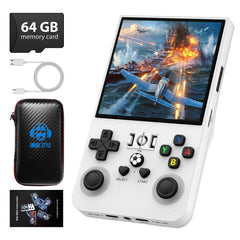 DVJQSN R36MAX front view for portable retro gaming on the go