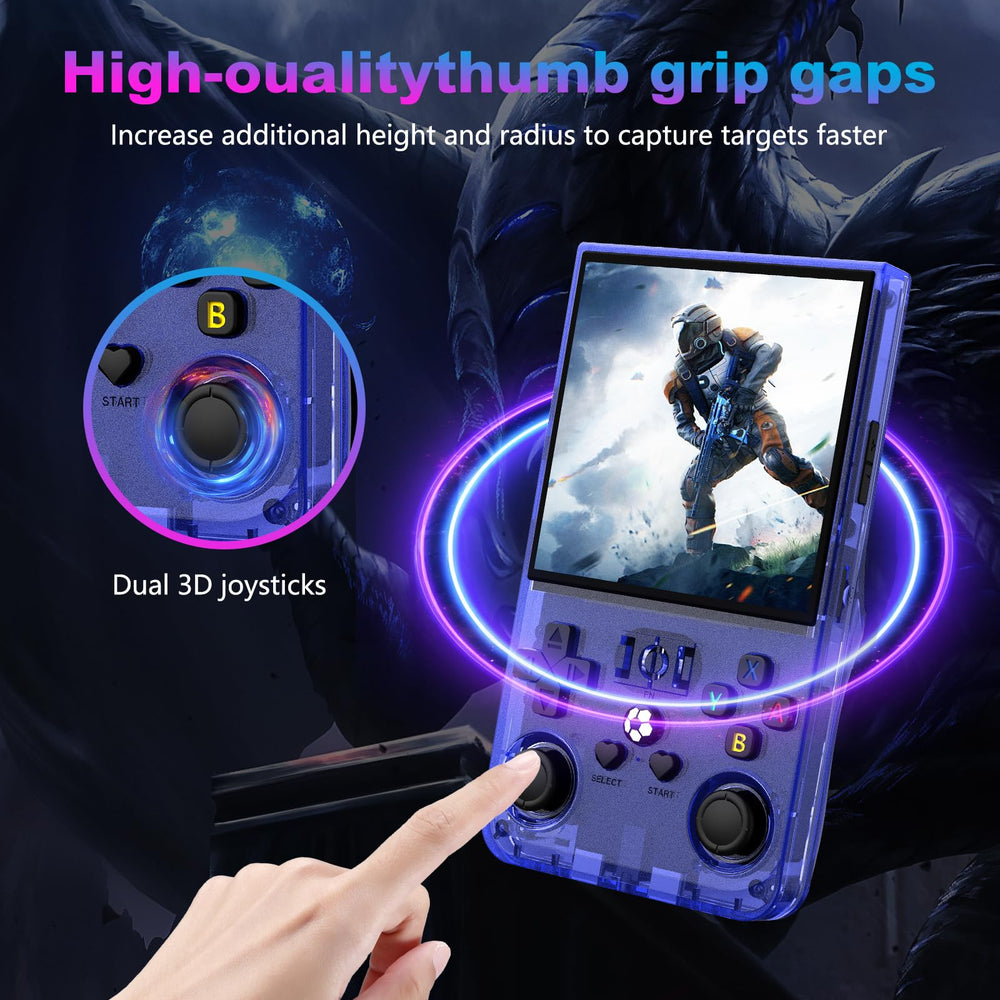 DVJQSN R36MAX blue 4.0 inch screen, crisp 720x720 display.
