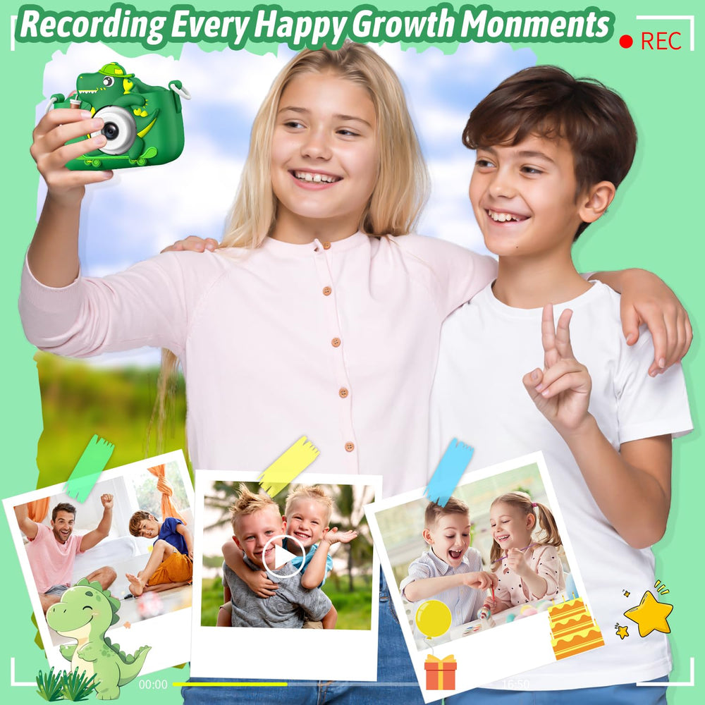 Dwfit Upgrade Selfie Kids Camera durable lanyard enables portable photography.