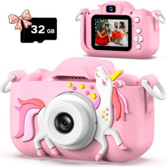 Dwfit Upgrade Selfie Kids Camera front view with easy selfie mode