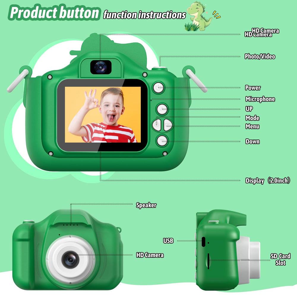 Dwfit Upgrade Selfie Kids Camera packaging box includes everything needed to start.