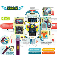 Dwi Dowellin Airplane Car Toy ID card detail promoting role-play and social interaction.