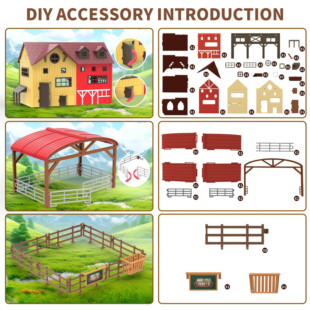 Dwi Dowellin 13 farm animals to enrich imaginative storytelling.