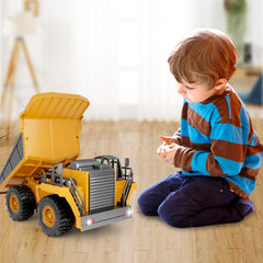 Dwi Dowellin dump truck lights and sounds enhance playtime