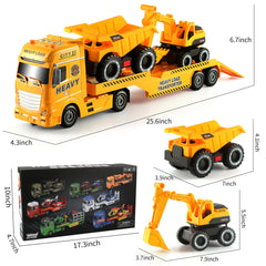 Dwi Dowellin dump truck with lights image enhances visual cue during pretend work.