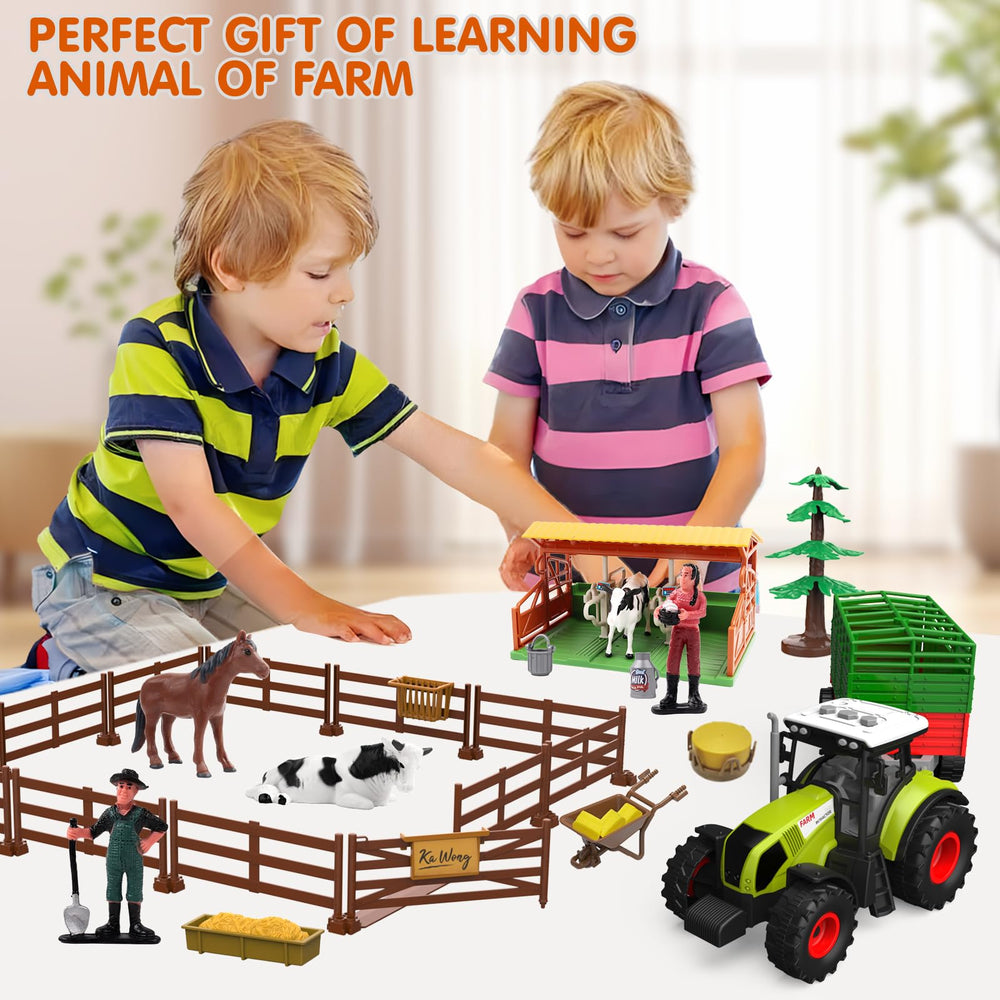 Dwi Dowellin farm tools and manger image encourage hands-on play and basic farm routine ideas